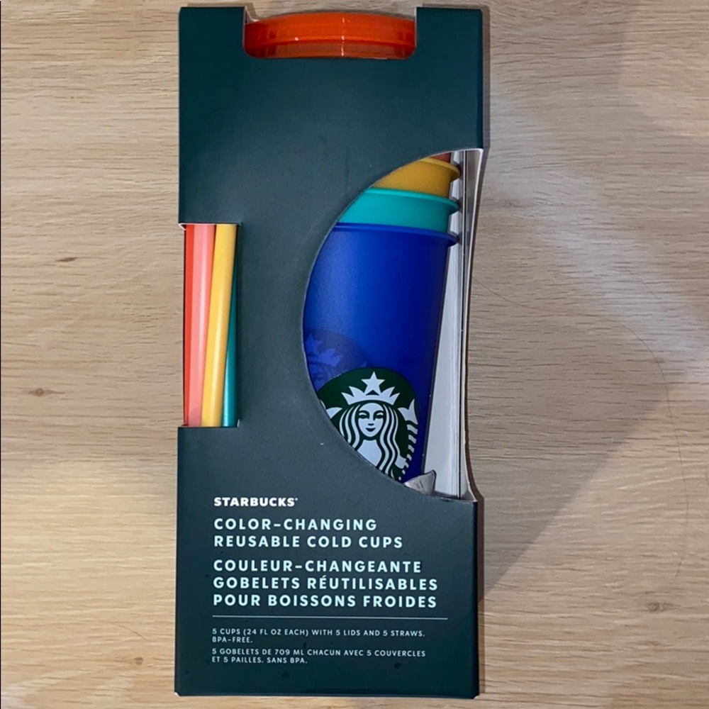Starbucks color changing reusable cold cups
